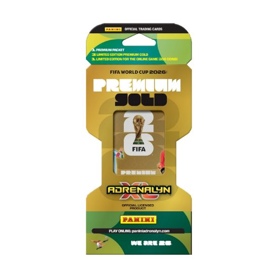 Picture of Panini World Cup 2026: Adrenalyn Premium Gold Blister (1 premium φακελάκι + 3 premium gold limited edition κάρτες + 1 coin card)