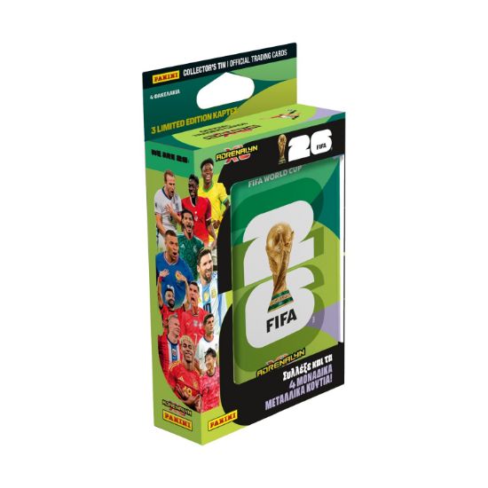 Picture of Panini World Cup 2026: Adrenalyn Metal Pocket Tin (1 μεταλλική θήκη + 4 φακελάκια + 3 limited edition κάρτες)