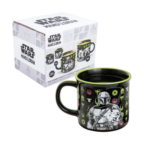 Picture of Paladone: Star Wars The Mandalorian - Mandalorian and Grogu Heat Change Mug (PP16271MAN)