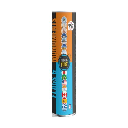 Picture of K-Toyz Learning Tubes: Mega Tube Σημαίες & Μνημεία 40cm & Δώρο Χάρτης (Greek Language) (LT-026)