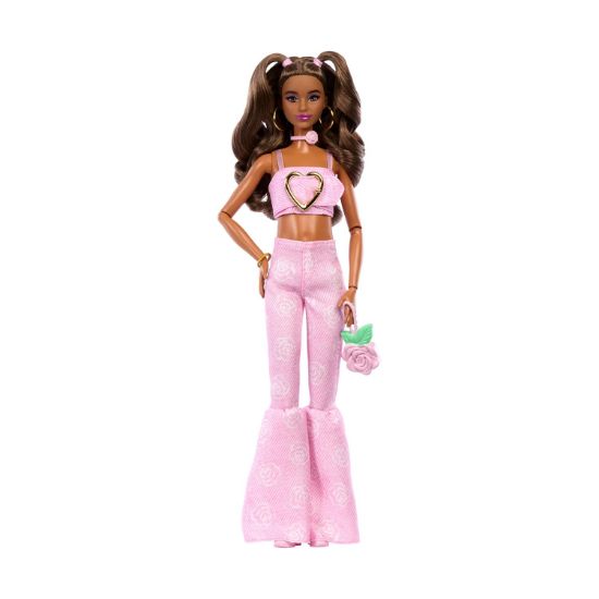 Picture of Mattel Barbie: Deluxe Style Pink Denim - Barbie Deluxe Style - Pink Flared Jeans (JJN72)
