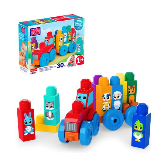 Picture of Fisher-Price Mega Blocks: Construction Sets - Build & Match Animal Tractor (JKG33)