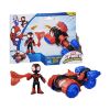 Picture of Hasbro Disney Jr Marvel: Spidey And His Amazing Friends - Miles 'Spin' Morales Techno Racer Vehicle (G2460)