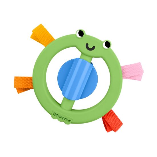 Picture of Fisher-Price: Baby Toys (0-6 Months) Rattles & Teething Toys - Fisher Price Ribbit 'n Ribbons Fro (JKW55)
