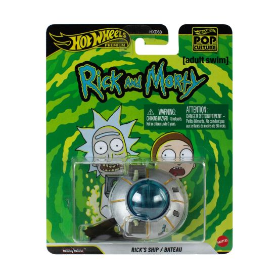 Picture of Mattel Hot Wheels Premium Cars: Pop Culture Rick and Morty – Rick's Ship Vehicle (JHW95)