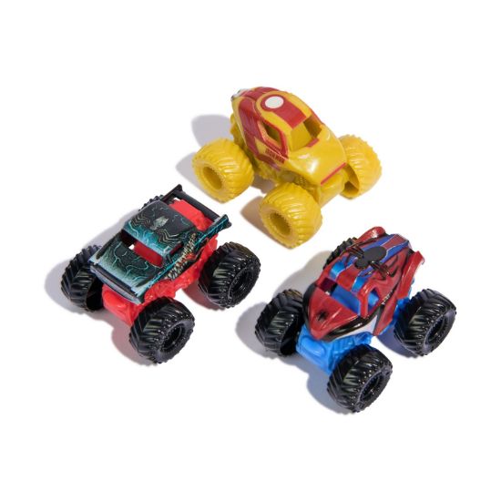 Picture of Spin Master Marvel Monster Jam: Mini Jams - Iron Man / Venom / The Amazing Spider-Man 3 Pack Bundle (20149558)