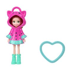 Picture of Mattel Polly Pocket: Tiny Worlds - Watermelon Pink Dress Doll (JKC58)