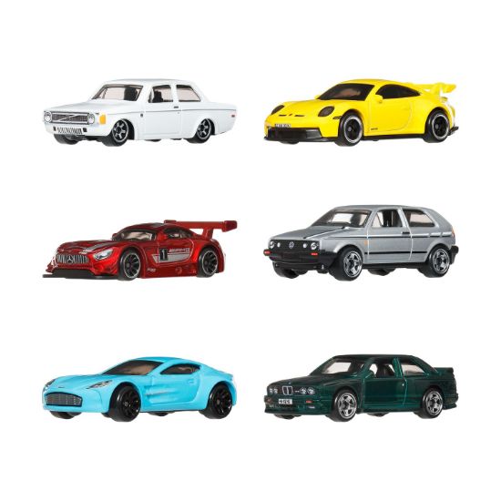 Picture of Mattel Hot Wheels: 1:64 Thematic - Euro Style Set of 6 (JLB25)
