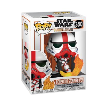 Picture of Funko Pop! Disney Star Wars: The Mandalorian - Incinerator Stormtrooper #350 Bobble-Head Vinyl Figure