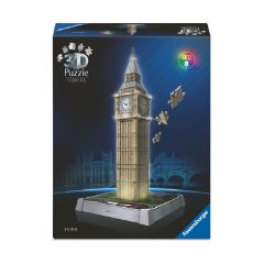 Picture of Ravensburger 3D Puzzle: 3D Iconics - Big Ben Night Edition (216pcs) (12008025)