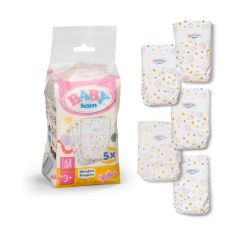 Picture of Zapf Creation: Baby Born Printed Diapers 5pcs (838358)