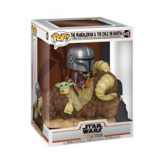 Picture of Funko Pop! Deluxe: The Mandalorian - The Mandalorian & The Child of Bantha #416 Bobble-Head Vinyl Figures