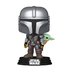 Picture of Funko Pop!: Star Wars - The Mandalorian with Grogu #818 Bobble-Head Vinyl Figure
