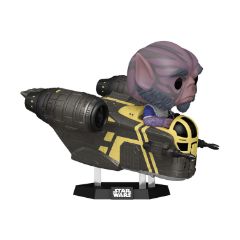 Picture of Funko Pop! Rides Deluxe: Star Wars - Zeb Orrelios in The Razor Crest #838 Bobble-Head Vinyl Figure