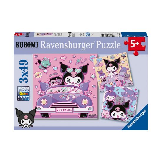 Picture of Ravensburger Puzzle: Kuromi (3x49pcs) (12004332)