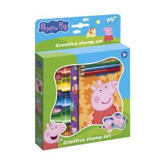 Picture of Totum: Peppa Stamp Set, 5 Stamps, 3 Pencils, 2 Sheets (BT360242)