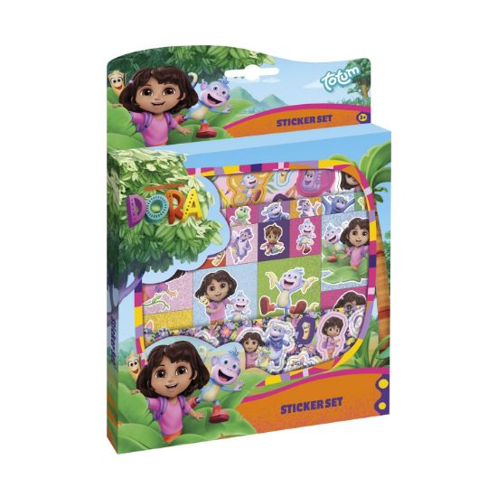 Picture of Totum: Dora Sticker Set, 3 Sheets With Playing Board (TT400214)