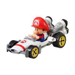 Picture of Mattel Hot: Wheels Cars - Mario Kart – Hot Wheels Mariokart Baby Mario An (GRN12)