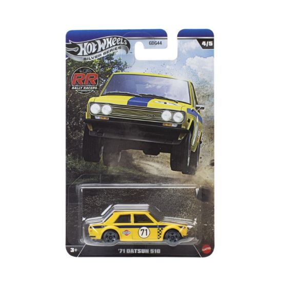 Picture of Mattel Hot Wheels Silver Series: Rally Racers - '71 Datsun 510 Vehicle (JKX64)