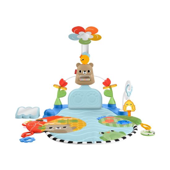Picture of Fisher-Price: Gyms Quilts - 3-in-1 Gym with Rotating Flower (HYR60)