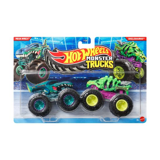 Picture of Mattel Hot Wheels Monster Trucks: Demolition Doubles - Mega Wrex VS Skelesaurus (JLV73)