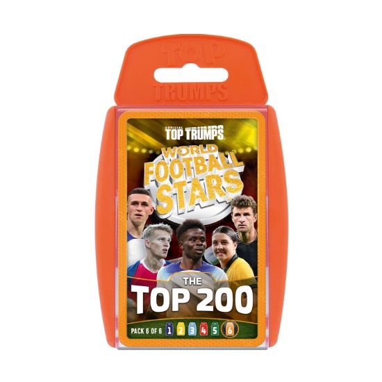 Picture of Winning Moves: Top Trumps - World Football Stars 2024 The Top 200 Pack 6 - Card Game (WM04841-EN1-6)