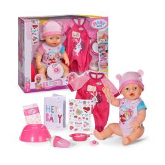 Picture of Zapf Creation: Baby Born Emma Interactive Doll With Accessories & Romper (43cm) (840504)
