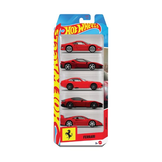 Picture of Mattel Hot Wheels: Racing Vehicles - Ferrari Set of 5 (JLN12)