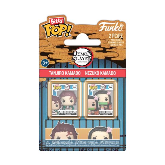 Picture of Funko Bitty Pop! 2-Pack: Demon Slayer - Tanjiro Kamado & Nezuko Kamado Vinyl Figures