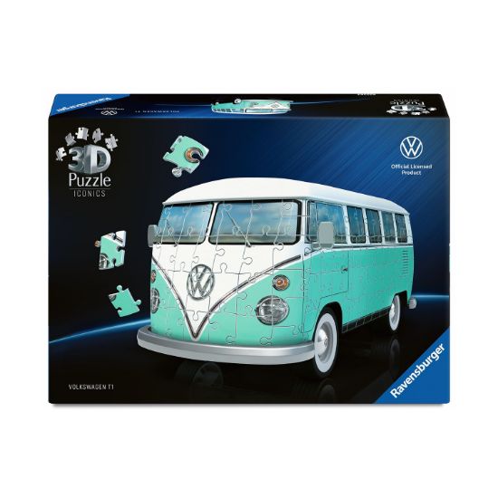 Picture of Ravensburger 3D Puzzle: Iconics - Volkswagen T1 (162pcs) (12008035)
