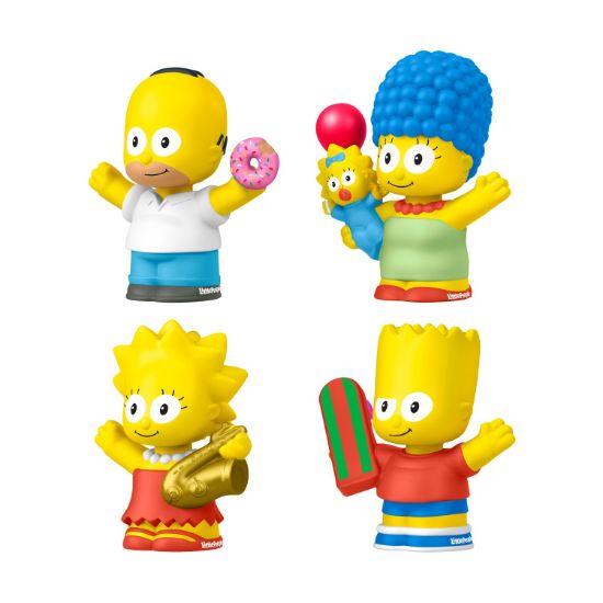 Picture of Fisher-Price: Little People: Licensed Collectible Figures - The Simpsons 4 Figures (HXM72)