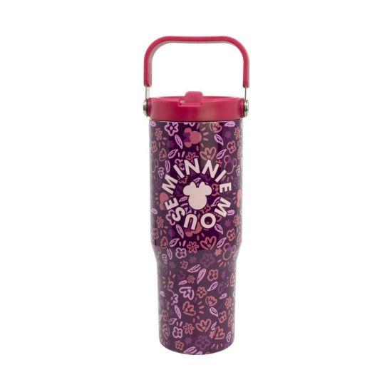 Picture of Stor: Minnie Mouse - Cheery Licious Insulated Stainless Steel Tubler with Handle (860ml) (31410)