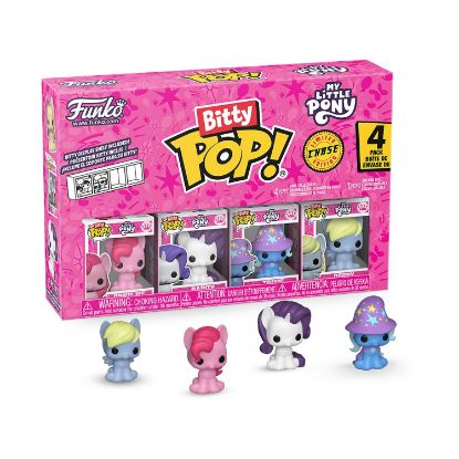 Picture of Funko Bitty Pop! 4-Pack: My Little Pony - Pinkie Pie, Rarity, Trixie, Derpy Vinyl Figures