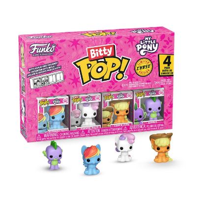 Picture of Funko Bitty Pop! 4-Pack: My Little Pony - Rainbow Dash, Sweetie Belle, Applejack, Spike Vinyl Figures