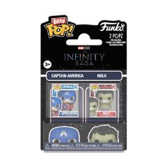 Picture of Funko Bitty Pop! 2-Pack Marvel: The Infinity Saga - Captain America & Hulk Vinyl Figures
