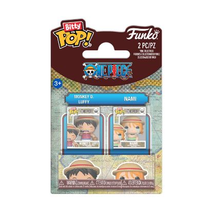 Picture of Funko Bitty Pop! 2-pack: One Piece - Monkey D. Luffy & Nami Vinyl Figures