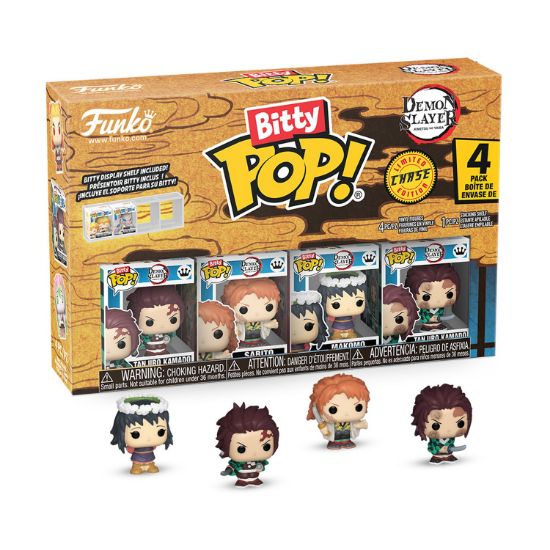 Picture of Funko Bitty Pop! 4-Pack: Demon Slayer - Tanjiro Kamado - Sabito - Makomo* (Mystery) Vinyl Figures