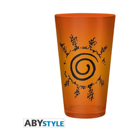 Picture of Abysse Naruto Shippuden - Konoha & Seal Symbol 400ml Large Glass (ABYVER137)