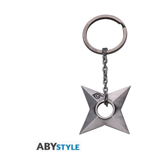 Picture of Abysse: Naruto Shippuden - Shuriken Konoha 3D Keychain (ABYKEY395)