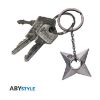 Picture of Abysse: Naruto Shippuden - Shuriken Konoha 3D Keychain (ABYKEY395)