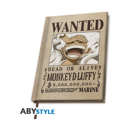 Picture of Abysse: One Piece - Wanted Luffy Wano A5 Notebook (ABYNOT155)
