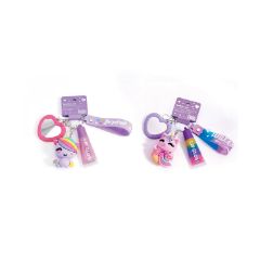 Picture of AS HappiHobbi: Her World - Beauty - Μπρελόκ με Lip Gloss & Φιγούρα Μονόκερο 2 σχ. (1081-60024)