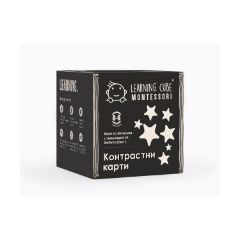 Picture of K-Toyz Montessori Cubes: Baby High Contrast Cards (Black And White) 0-6m (Bulgarian Language) (LC-047)