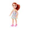 Picture of Mattel Barbie Club Chelsea Mini Girl Doll - Small Doll Wearing Removable Floral Dress & Shoes with Red Hair (HNY56)