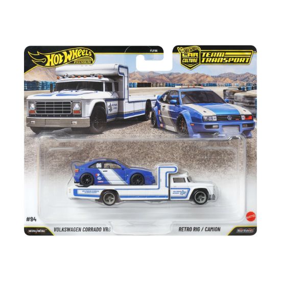 Picture of Mattel Hot Wheels Premium: Car Culture Team Transport - Volkswagen Corrado VR6 & Retro Rig / Camion Vehicles (JHX95)