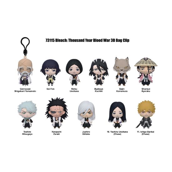 Picture of Monogram: Bleach Thousand-Year Blood War (Series2) (Blind Bag/Random) 3D Foam Bag Clips Figures (73115)