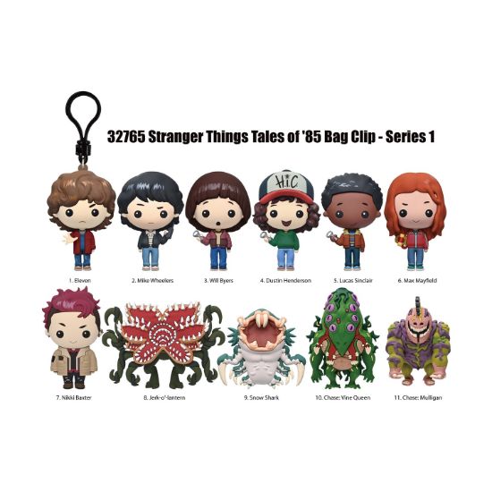 Picture of Monogram: Stranger Things, Tales of '85 (Series1) (Blind Bag/Random) 3D Foam Bag Clips Figures (32765)