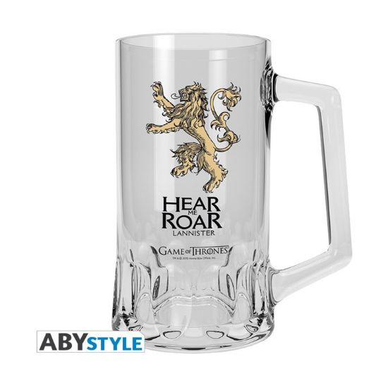 Picture of Abysse Game of Thrones - Lannister Hear Me Roar Beer Glass (ABYVER020)
