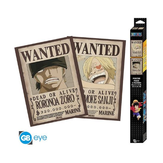 Picture of Abysse: One Piece - Wanted Zoro & Sanji 2-Pack Posters (52x38cm) (GBYDCO340)