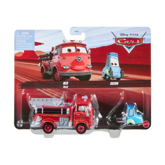 Picture of Mattel Disney: Pixar Cars Vehicles - Pack Of 2 – Cars Dc Cla Red And Guido (JKW74)